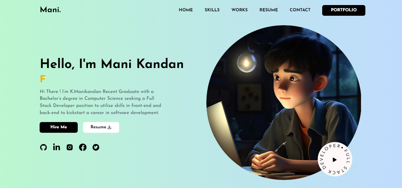 Manikandan Portfolio